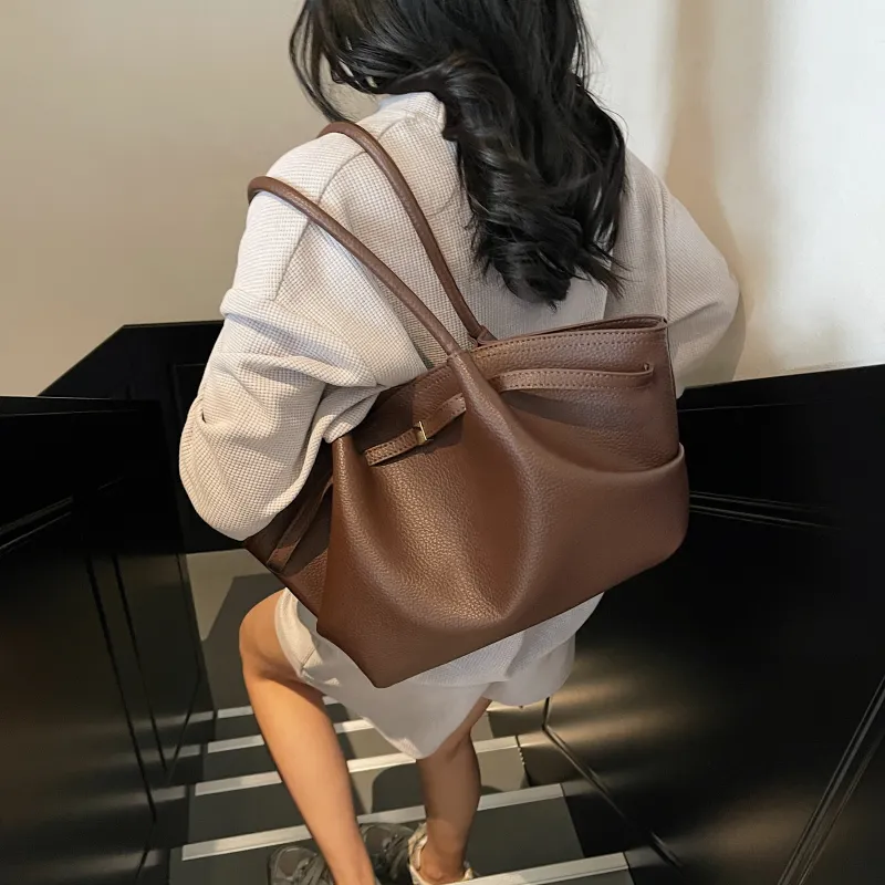 XIANGSU Pu Shoulder Bag Regular Women's White/Black/Red/Khaki/Coffee-26