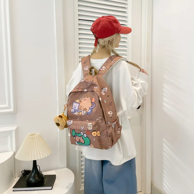XIANGSU Canvas Backpack Women's Multicolor-29
