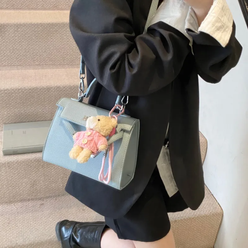 XIANGSU PU Kelly Bag, Crossbody Bag, One Shoulder Handbag Women's Multicolor-15