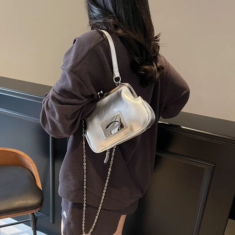 XIANGSU PU Shoulder Bag Regular Women's Pink/Blue/White/Silver/Black-17
