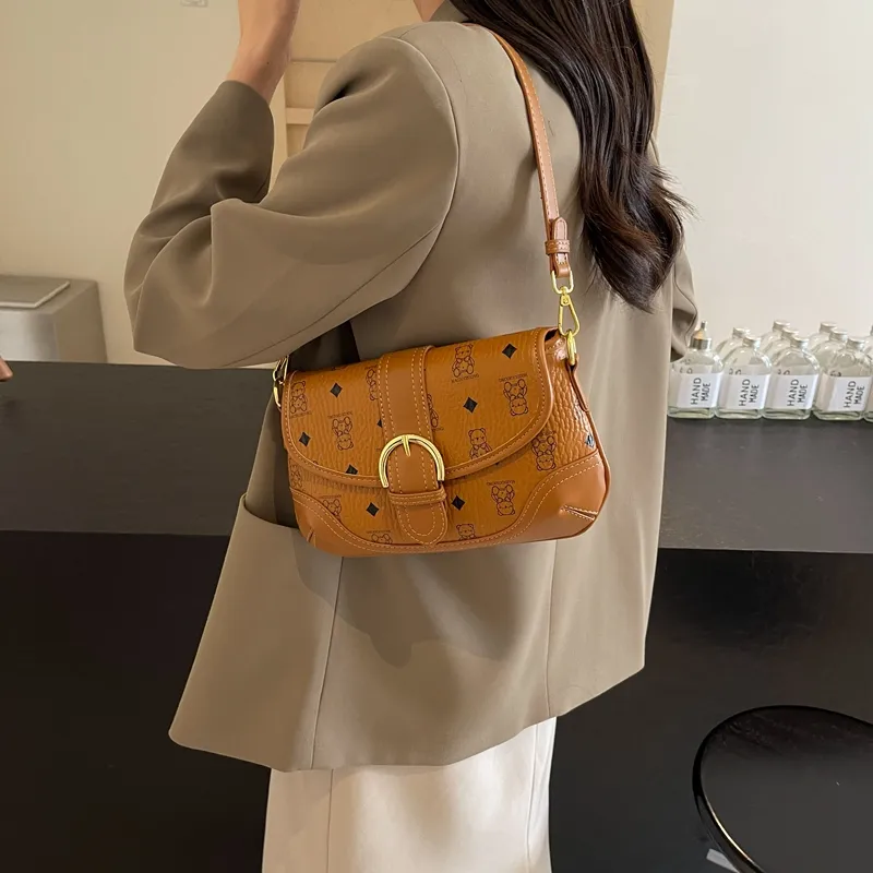 XIANGSU PU Crossbody Bag Shoulder Bag Regular Women's Pink Black/Ecru/Brown-16