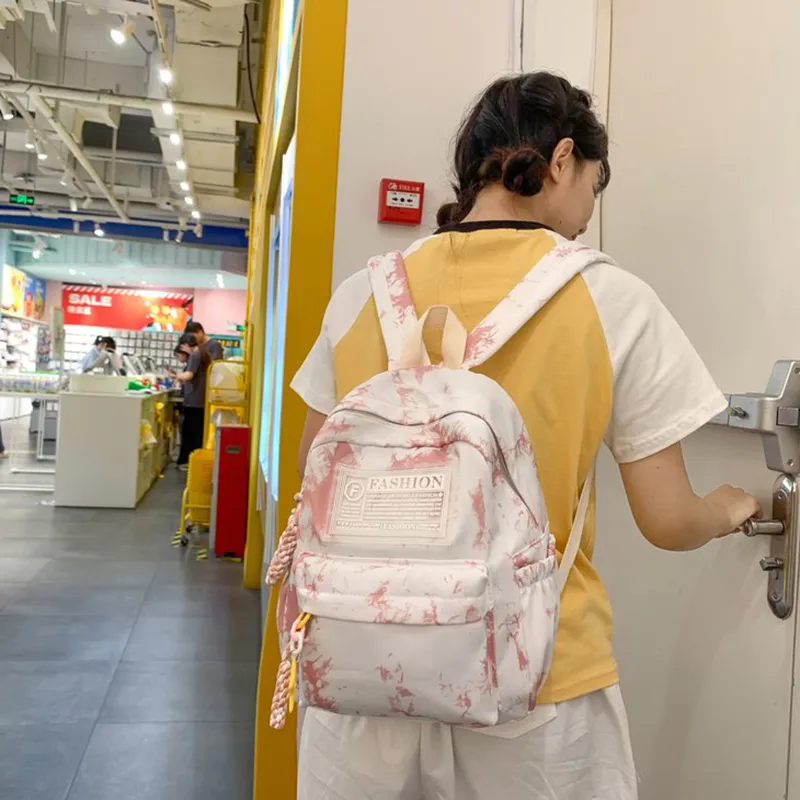 XIANGSU Nylon Backpack Regular Unisex Multicolor-23