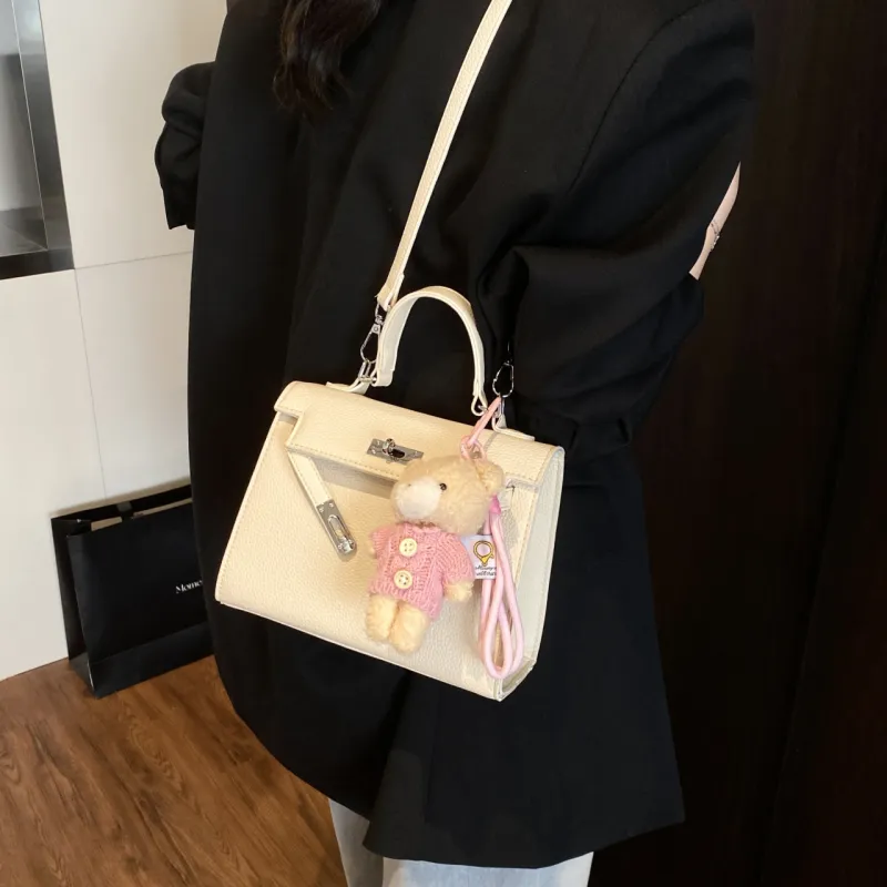 XIANGSU PU Kelly Bag, Crossbody Bag, One Shoulder Handbag Women's Multicolor-24