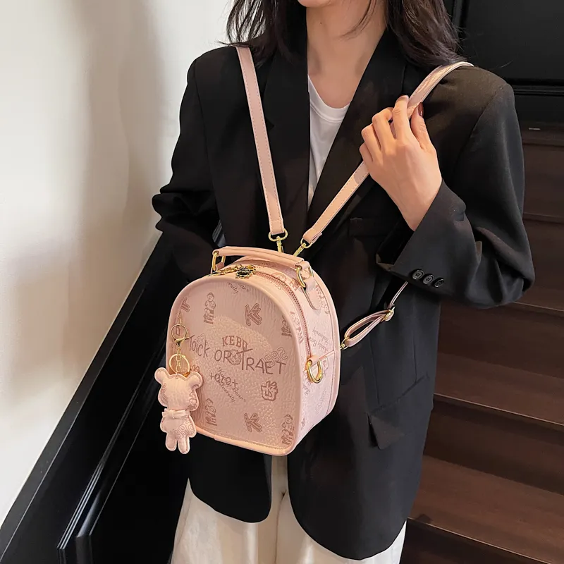 XIANGSU PU Backpack Women's Multicolor-4