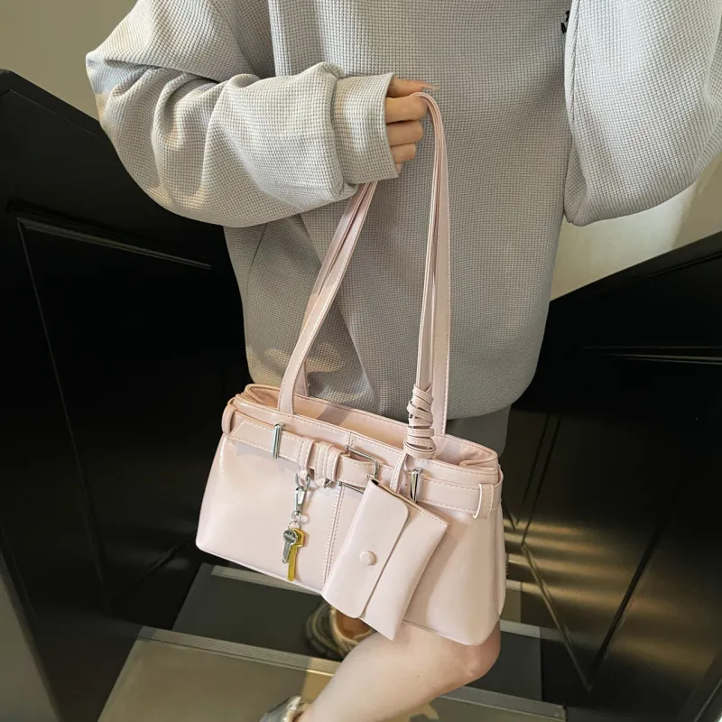 XIANGSU PU Shoulder Bag Regular Women's White/Silver/Black/Blue/Pink-27