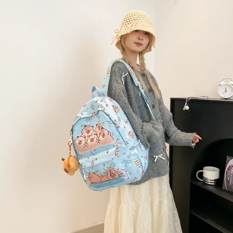 XIANGSU Canvas Backpack Women's Multicolor-4