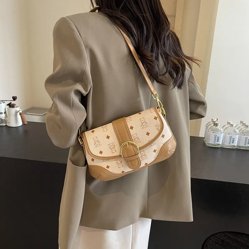 XIANGSU PU Crossbody Bag Shoulder Bag Regular Women's Pink Black/Ecru/Brown-13