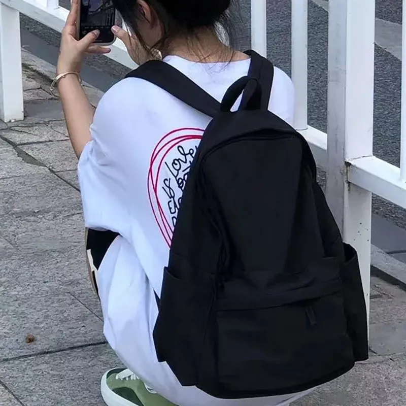 XIANGSU Nylon Backpack Unisex Red/White/Blue/Black-15