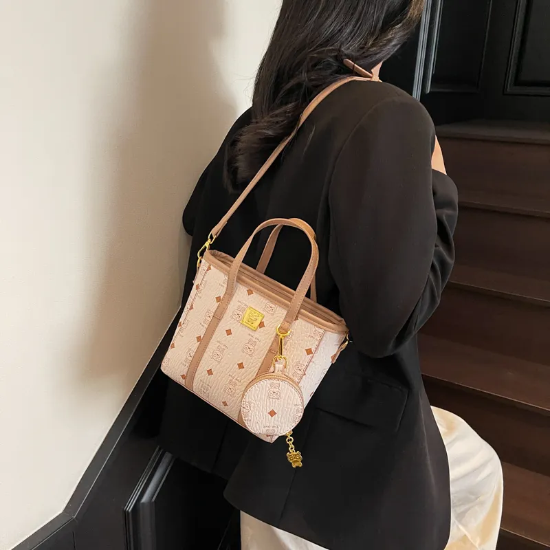 XIANGSU PU Handbag Shoulder Bag Crossbody Bag Women's Pink/Ecru/Brown-9