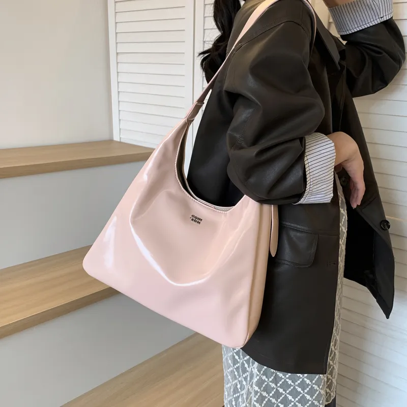XIANGSU Pu Shoulder Bag Women's White/Silver/Black/Pink-21