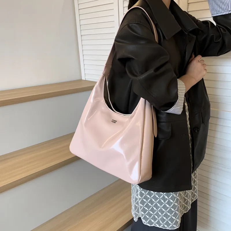 XIANGSU Pu Shoulder Bag Women's White/Silver/Black/Pink-19