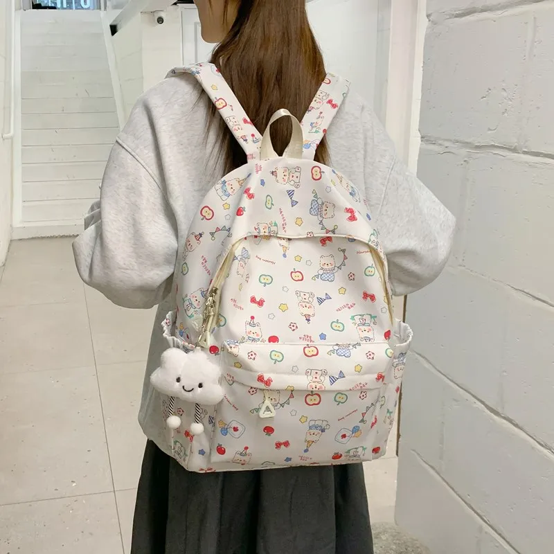XIANGSU Nylon Backpack Regular Women's Multicolor-16