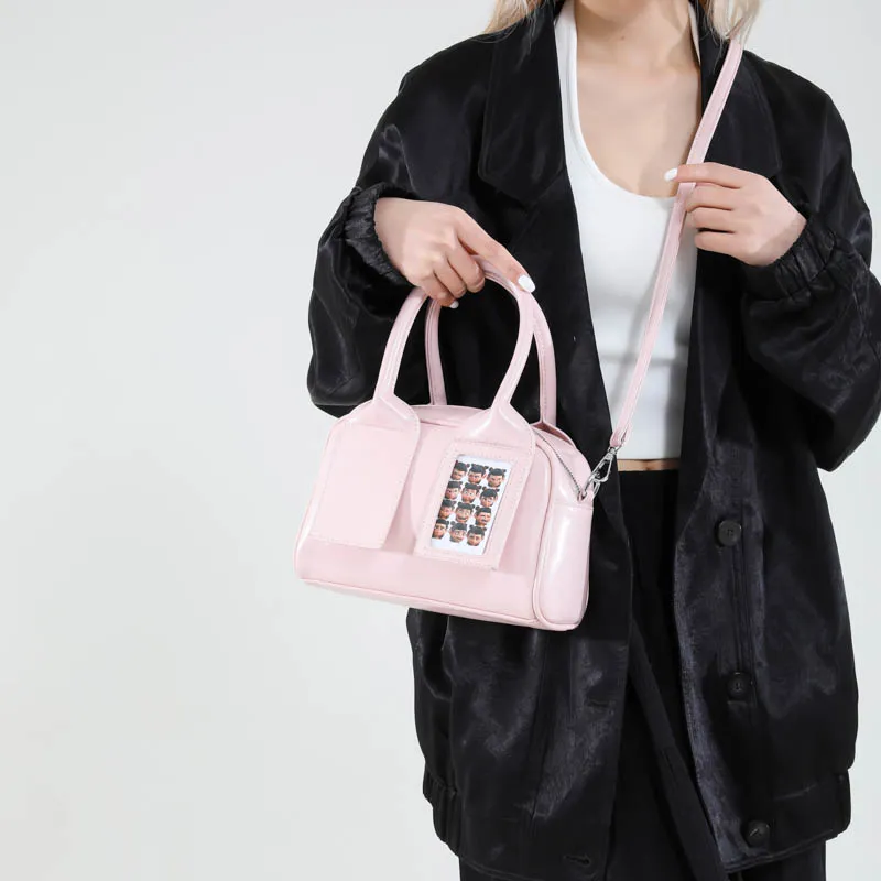 XIANGSU PU Shoulder Bag, Crossbody Bag, Handbag Women's Silver/Pink/Ecru/Burgundy/Brown/Black-8