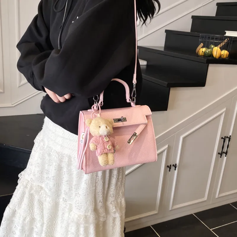 XIANGSU PU Kelly Bag, Crossbody Bag, One Shoulder Handbag Women's Multicolor-18