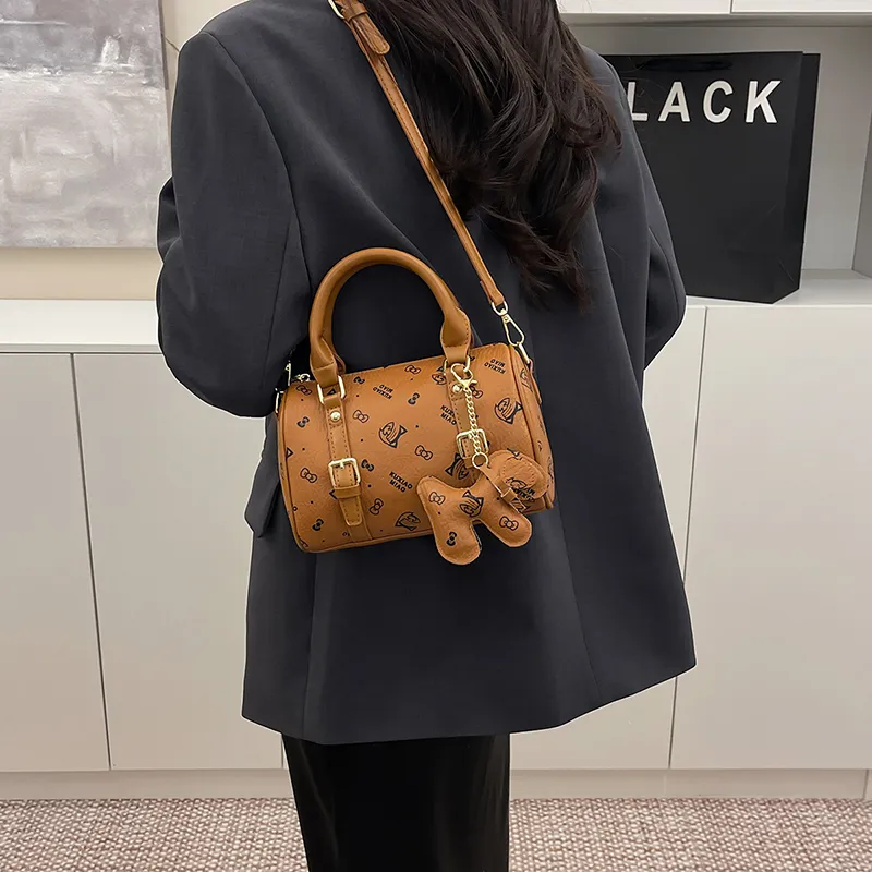 XIANGSU PU Boston Bag, One Shoulder Handbag Regular Women's Multicolor-11