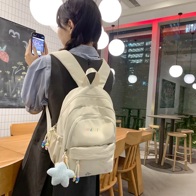 XIANGSU Nylon Backpack Unisex Multicolor-2