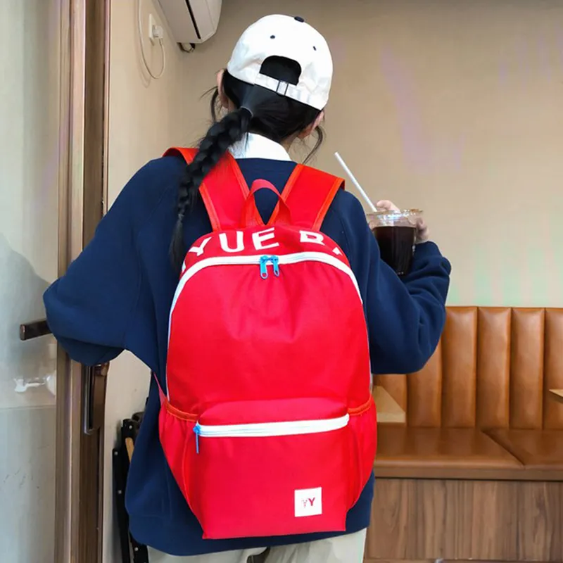 XIANGSU Nylon Backpack Women's Blue & Yellow/Pink & Blue/Pink/Red-17
