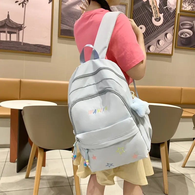 XIANGSU Nylon Backpack Unisex Multicolor-14