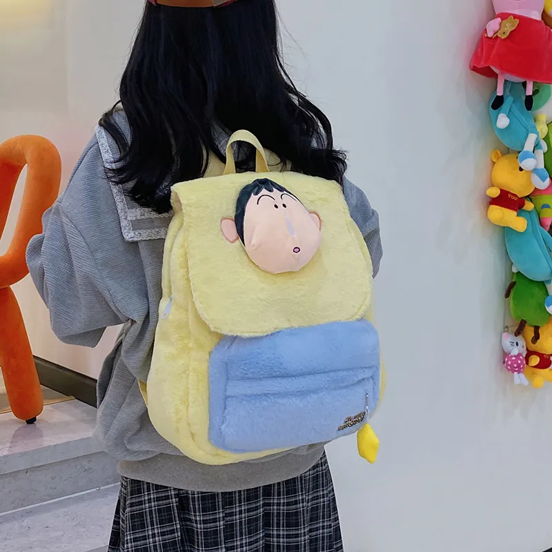 XIANGSU Plush Backpack Regular Women's Multicolor-10