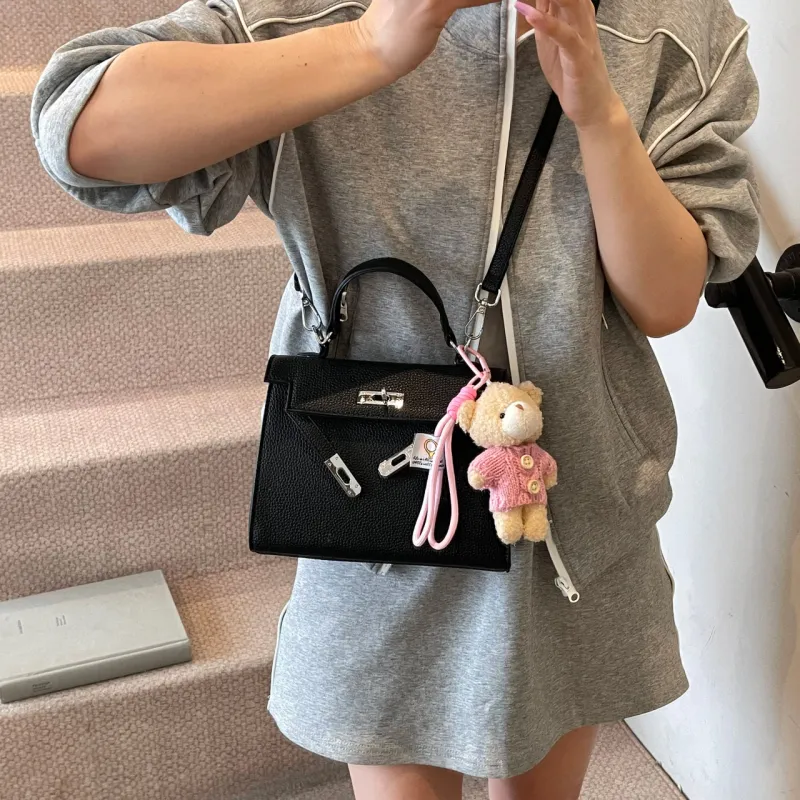 XIANGSU PU Kelly Bag, Crossbody Bag, One Shoulder Handbag Women's Multicolor-2