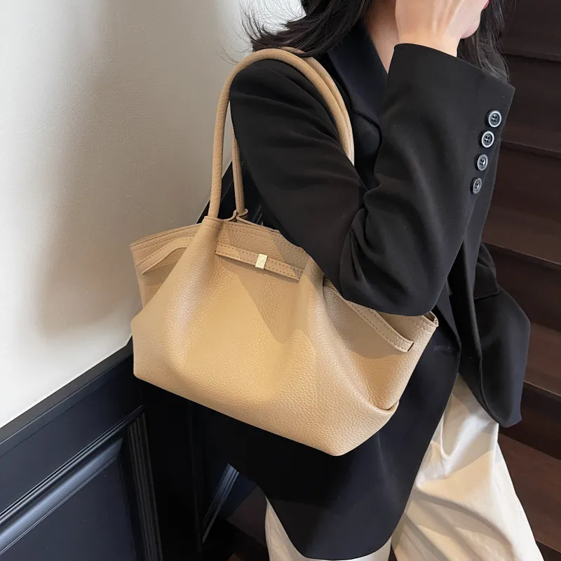 XIANGSU Pu Shoulder Bag Regular Women's White/Black/Red/Khaki/Coffee-22