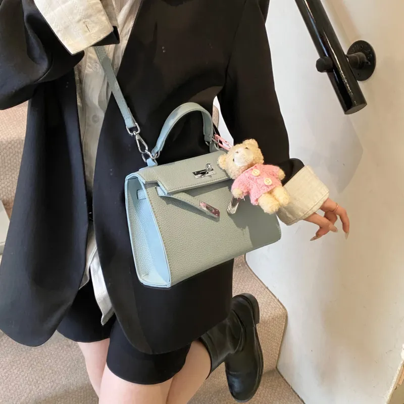 XIANGSU PU Kelly Bag, Crossbody Bag, One Shoulder Handbag Women's Multicolor-12