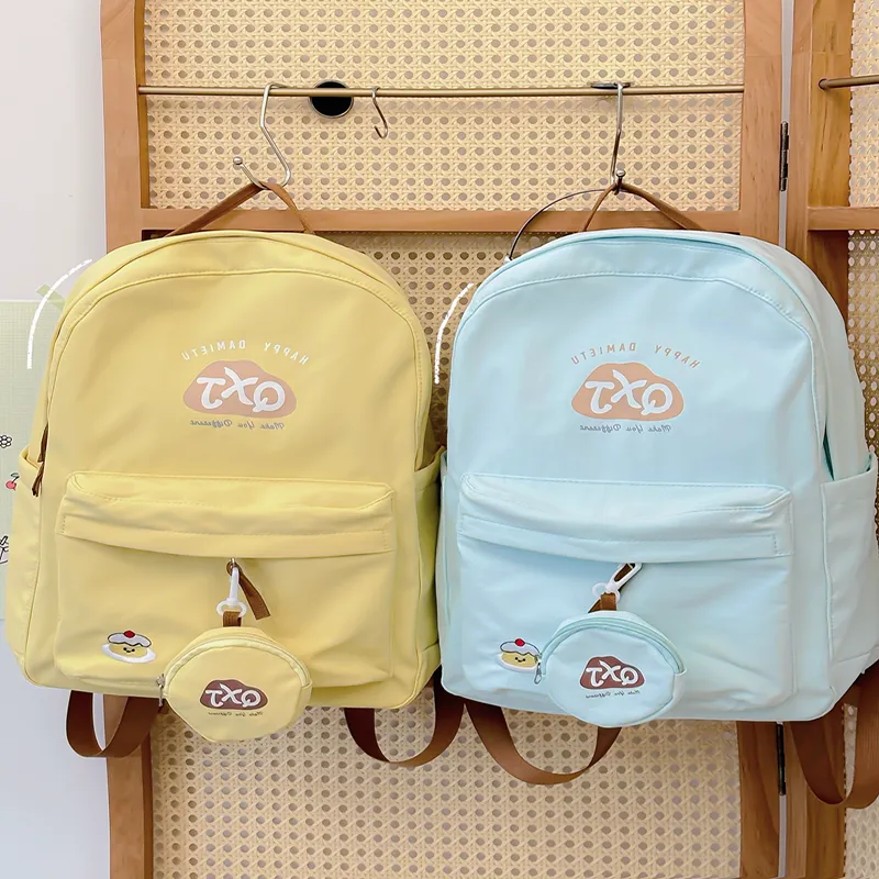 XIANGSU Nylon Fabric Backpack Women's Multicolor-16