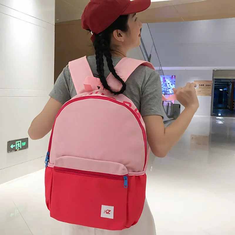 XIANGSU Nylon Backpack Women's Blue & Yellow/Pink & Blue/Pink/Red-12