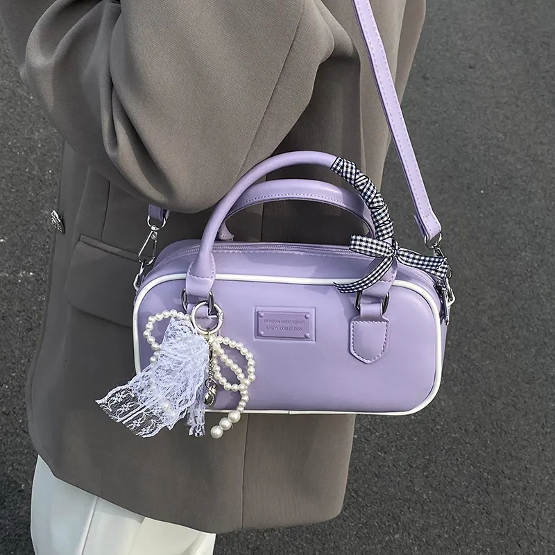 XIANGSU PU Handbag, Shoulder Bag, Crossbody Bag Women's Purple/Pink/Green/White/Black-3
