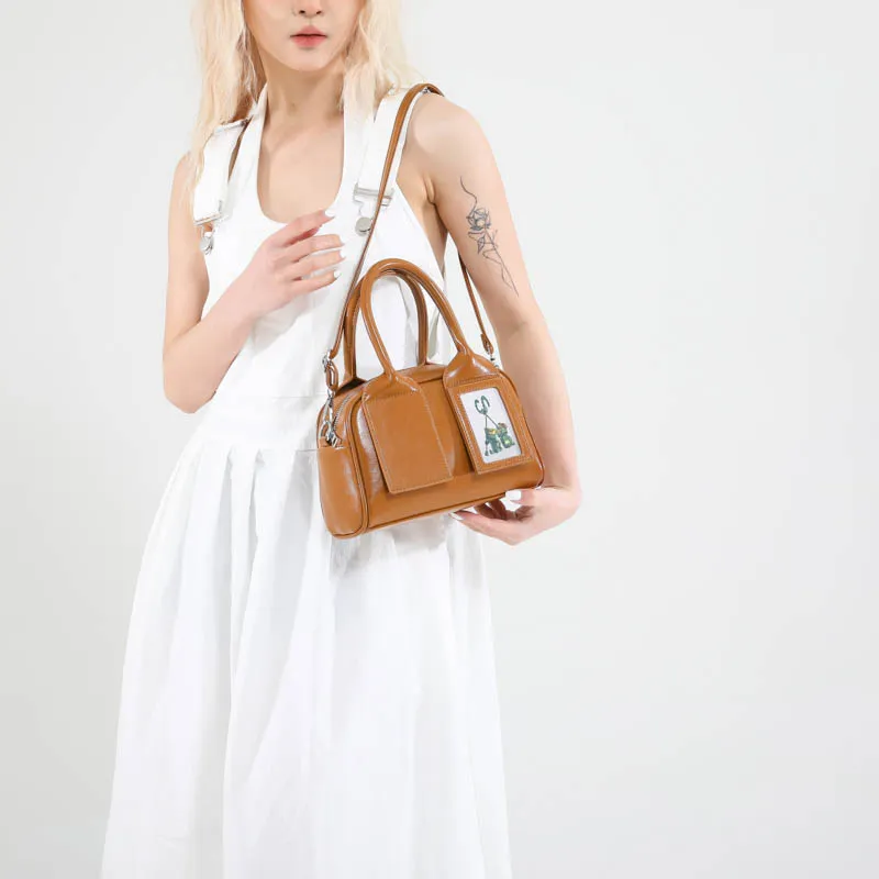XIANGSU PU Shoulder Bag, Crossbody Bag, Handbag Women's Silver/Pink/Ecru/Burgundy/Brown/Black-30