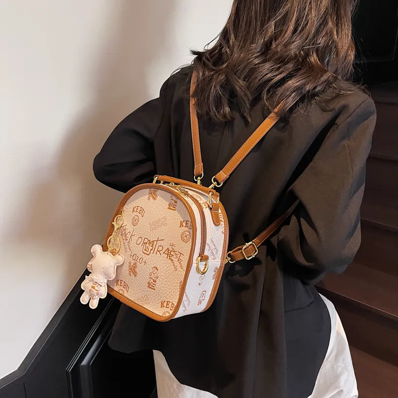 XIANGSU PU Backpack Women's Multicolor-10