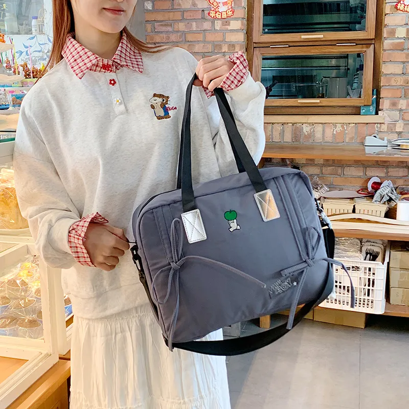 XIANGSU Nylon Fabric Shoulder Bag, Crossbody Bag, Handbag Women's Multicolor-7