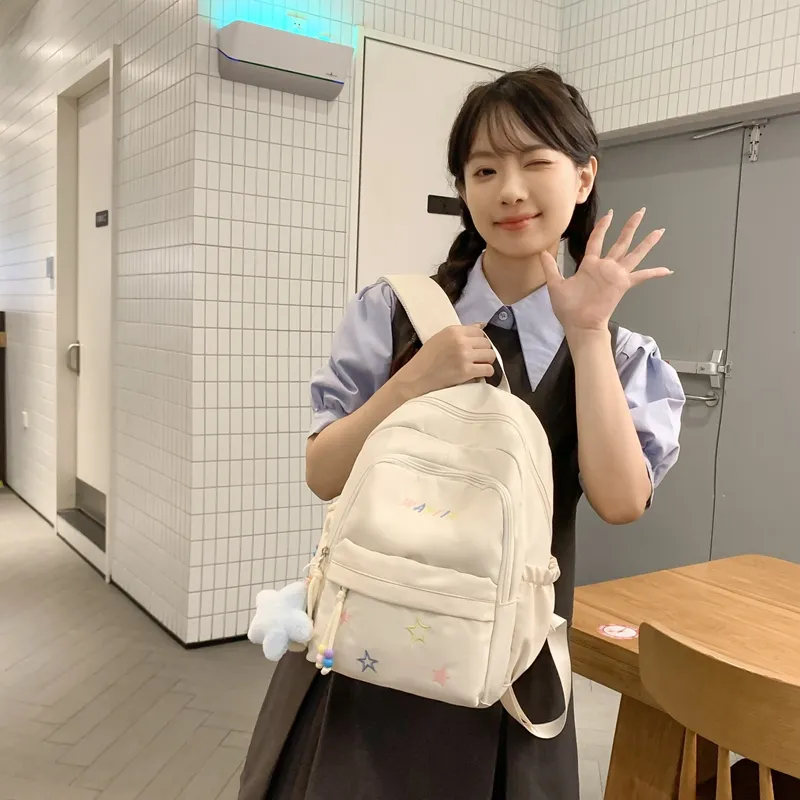 XIANGSU Nylon Backpack Unisex Multicolor-7