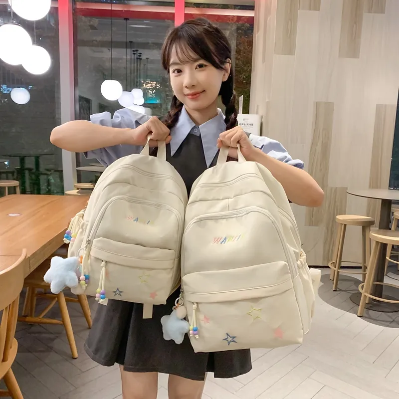 XIANGSU Nylon Backpack Unisex Multicolor-1