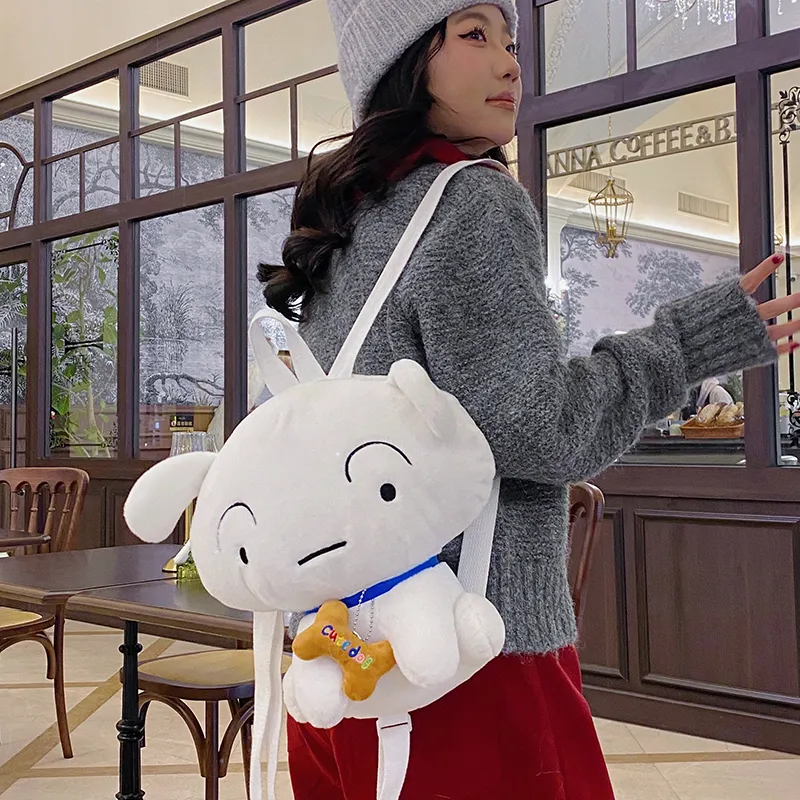 XIANGSU Plush Backpack Unisex Skin/White-7