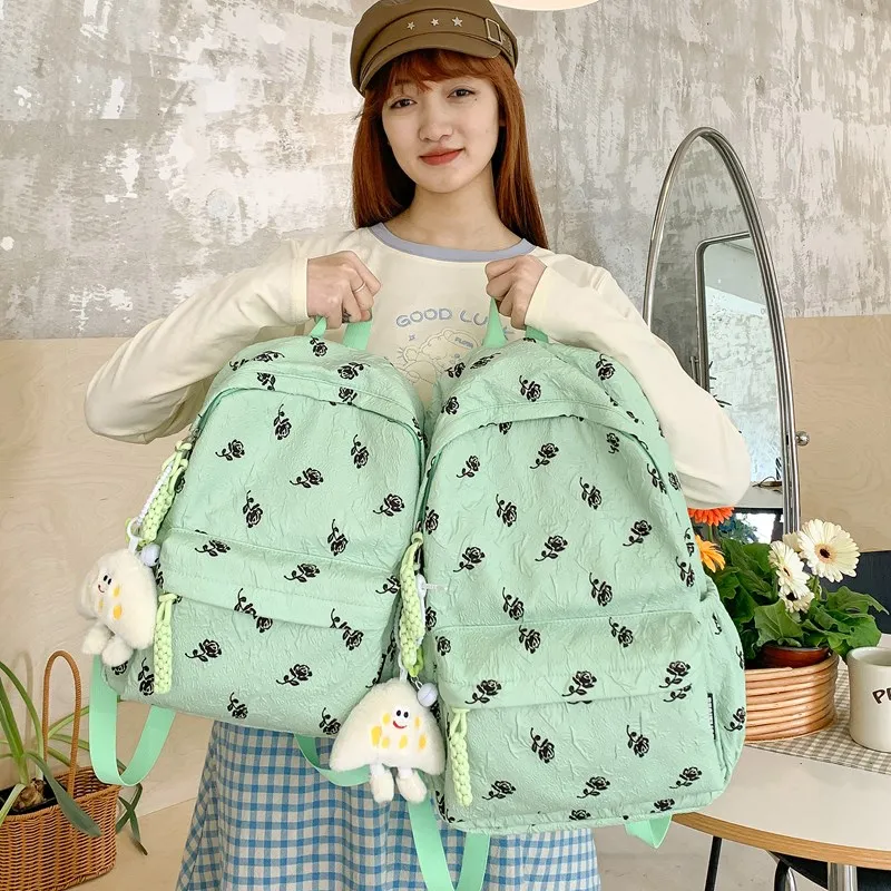XIANGSU Nylon Backpack Women's Multicolor-17