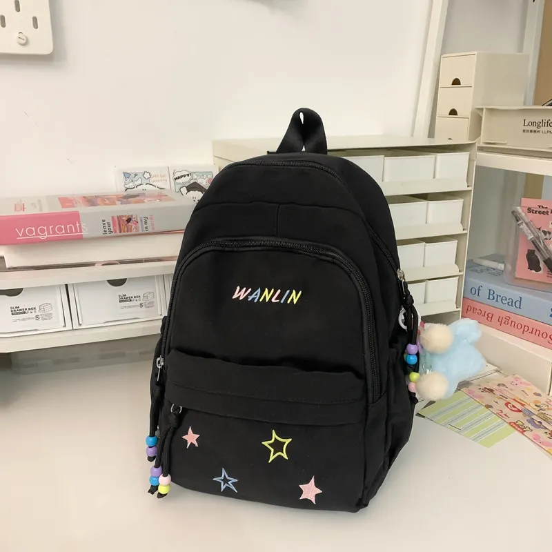 XIANGSU Nylon Backpack Unisex Multicolor-19