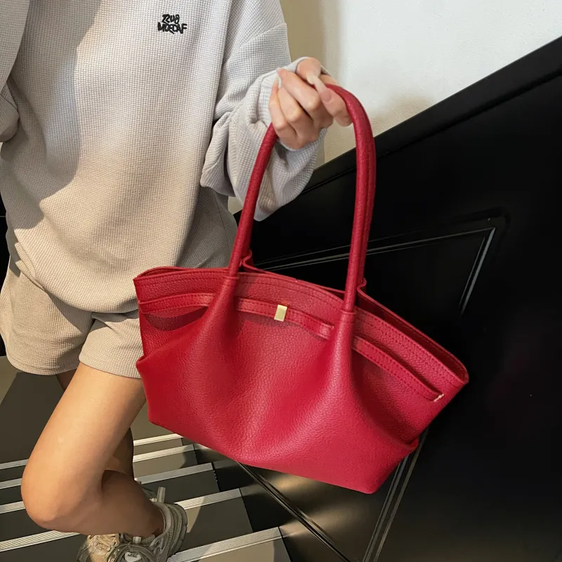XIANGSU Pu Shoulder Bag Regular Women's White/Black/Red/Khaki/Coffee-15