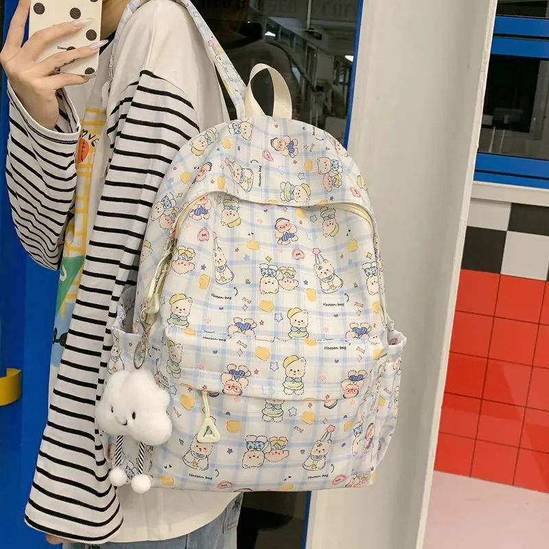 XIANGSU Nylon Backpack Regular Women's Multicolor-21