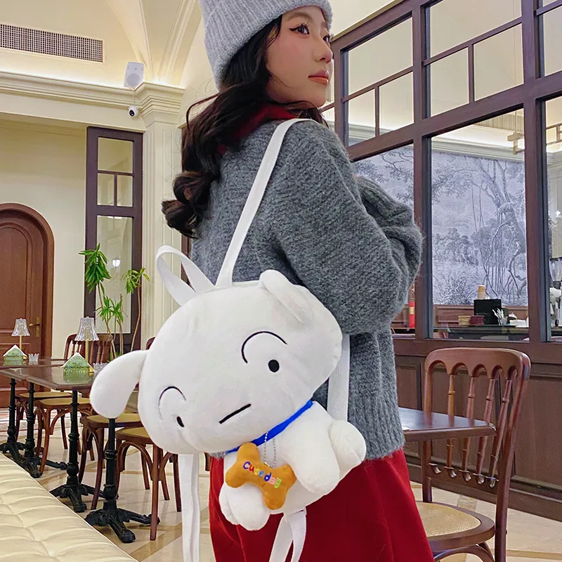 XIANGSU Plush Backpack Unisex Skin/White-11