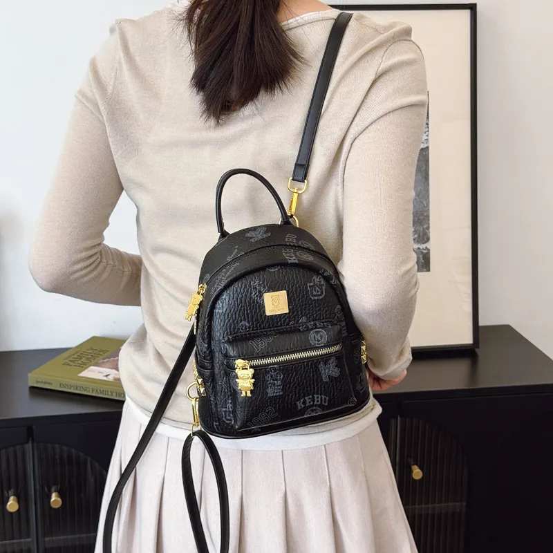 XIANGSU PU Backpack Women's Pink/White/Brown/Black-22