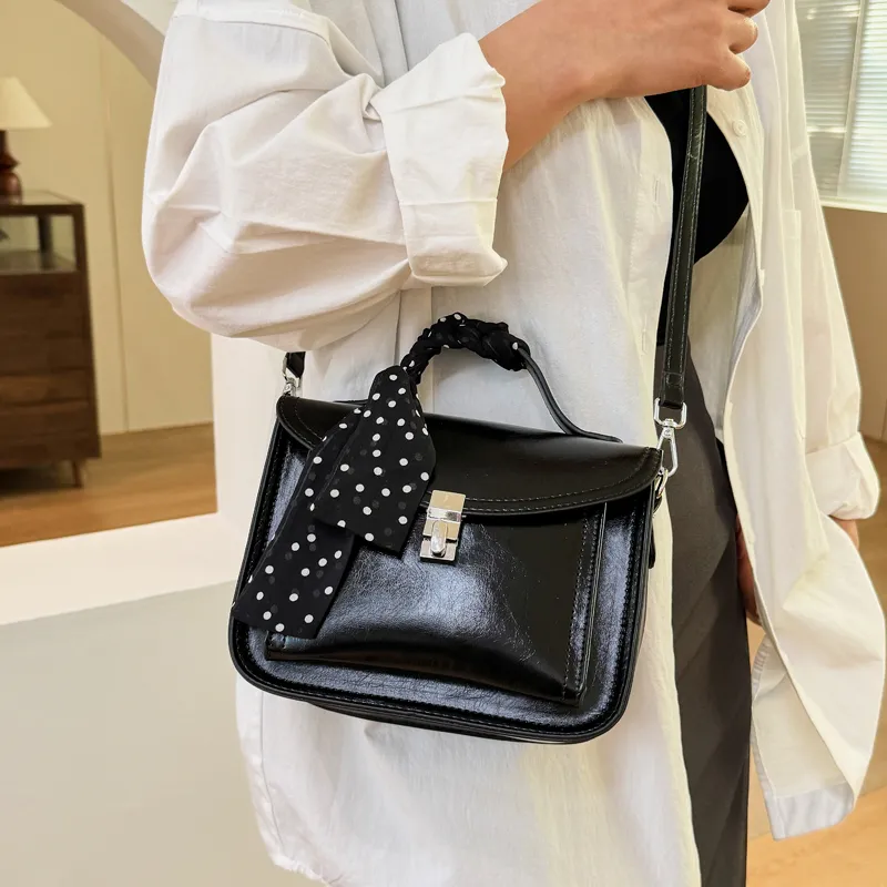XIANGSU PU One Shoulder Handbags Women's White/Pink/Black/Silver-15
