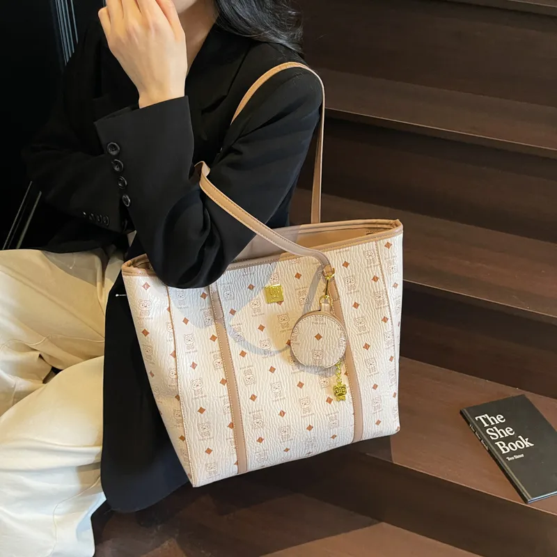 XIANGSU PU Shoulder Bag Regular Women's Ecru/Pink/Brown-1