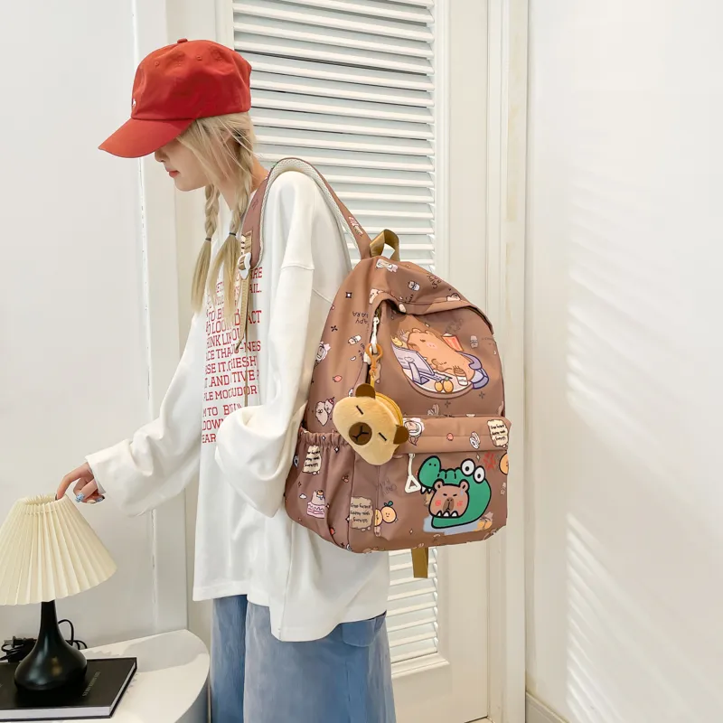 XIANGSU Canvas Backpack Women's Multicolor-27