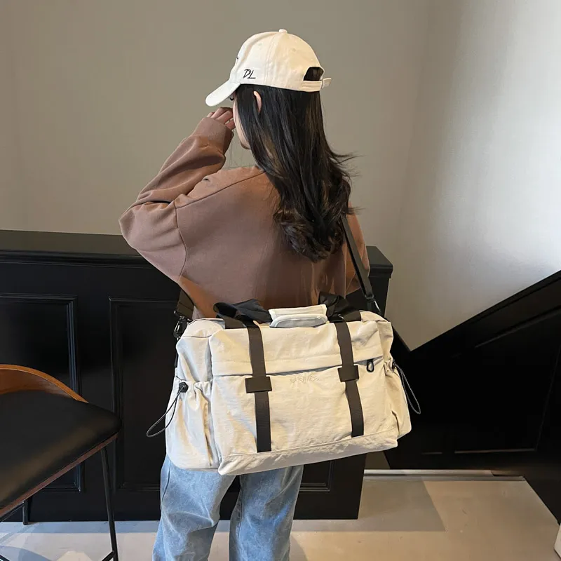 XIANGSU Canvas Bag Travel Bag Unisex Multicolor-17