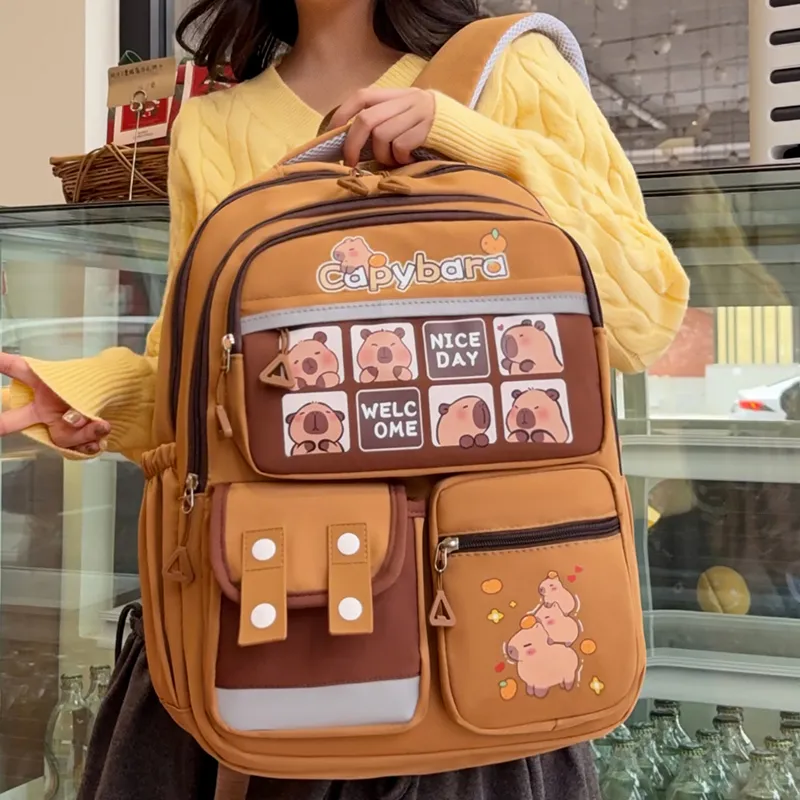 XIANGSU Nylon Backpack Regular Unisex Style One / Style Two / Style Three / Style Four-8