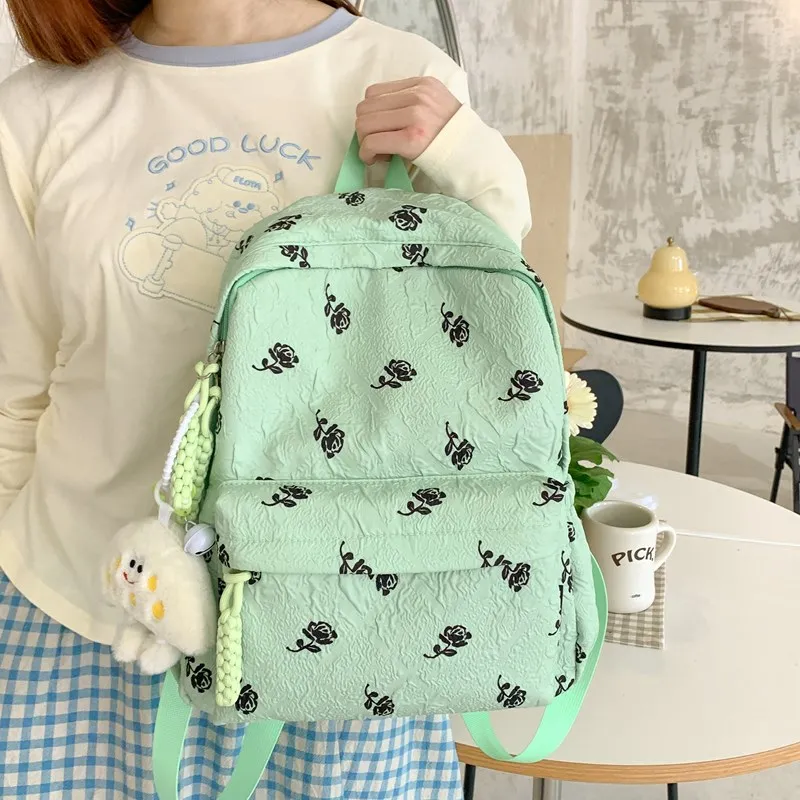 XIANGSU Nylon Backpack Women's Multicolor-15