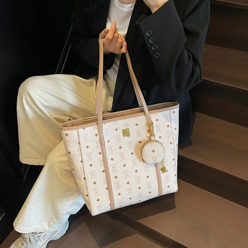 XIANGSU PU Shoulder Bag Regular Women's Ecru/Pink/Brown-3