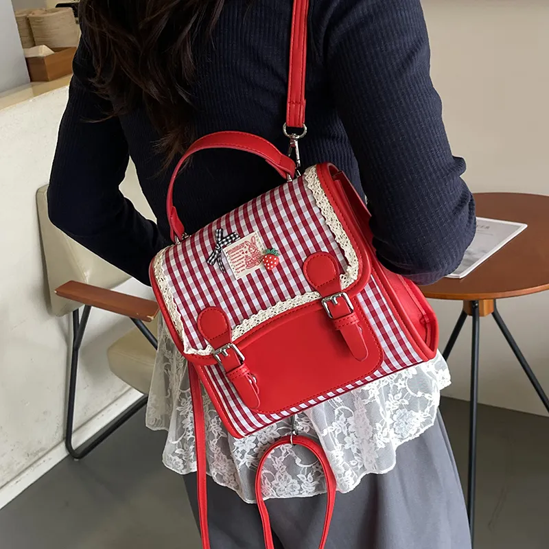 XIANGSU PU Backpack Women's Multicolor-15