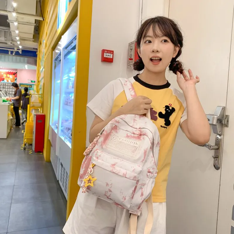 XIANGSU Nylon Backpack Regular Unisex Multicolor-21